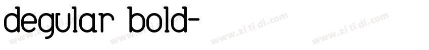 degular bold字体转换